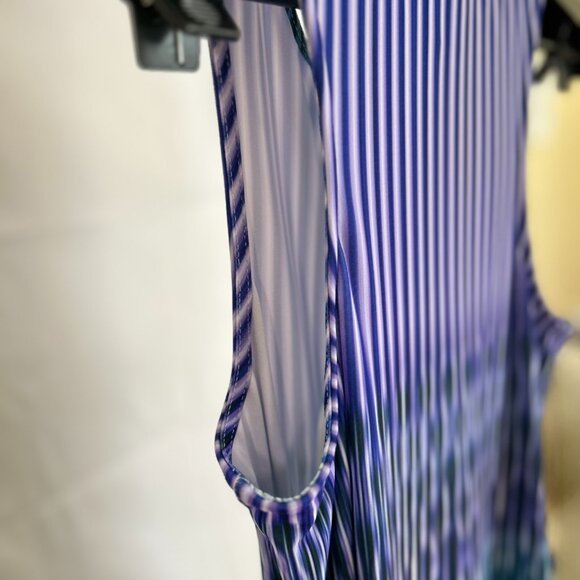 NWOT Julia Jordan Maxi Dress 2 Purple Blur Pattern Abstract Relaxed Fit - Picture 6 of 12